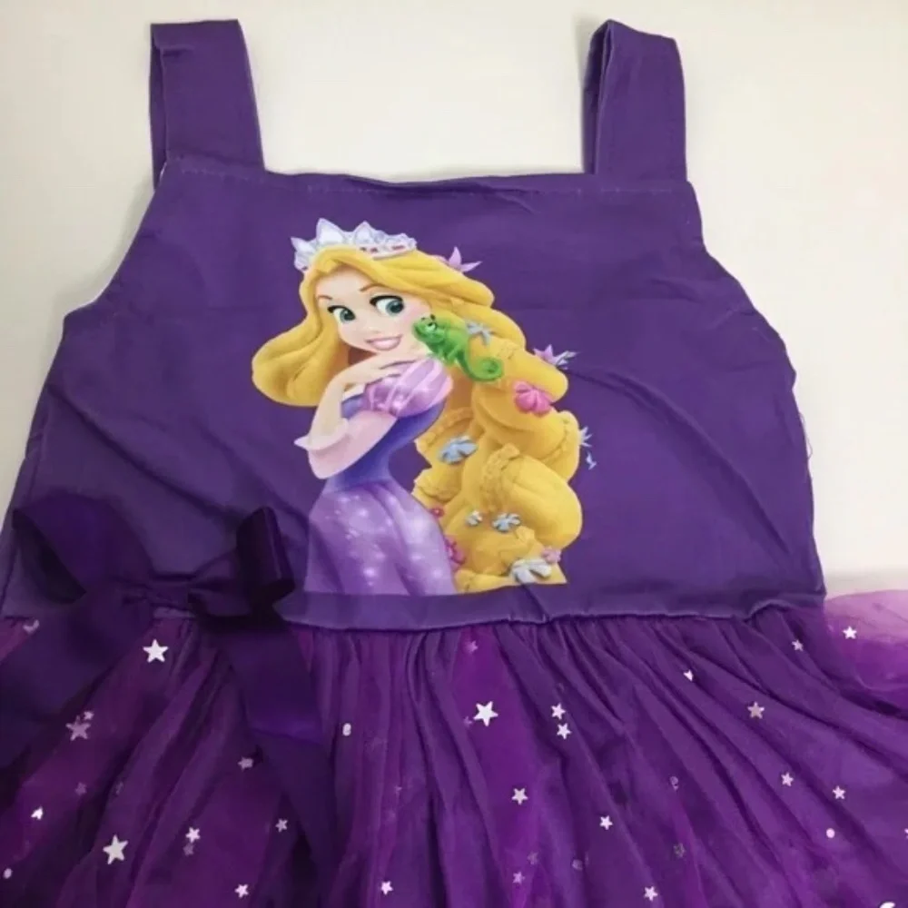 Boutique Luxury Princess Rapunzel Cute Sparkly Dress - Picture 6 of 7